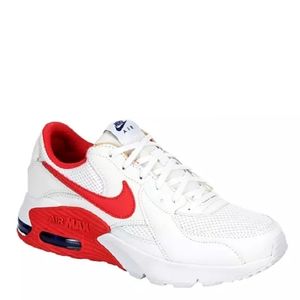 Women's Air Max Nike red and white sneakers Size 8